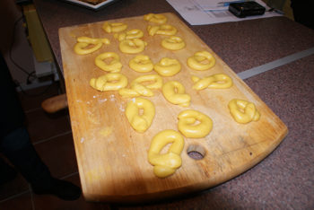 Rosquillas caseras (preparación).