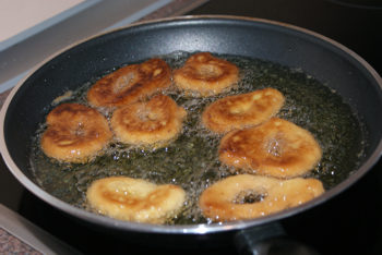 Rosquillas caseras (preparación).