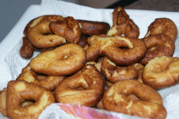 Rosquillas caseras (preparación).