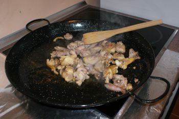 Paella (preparación).