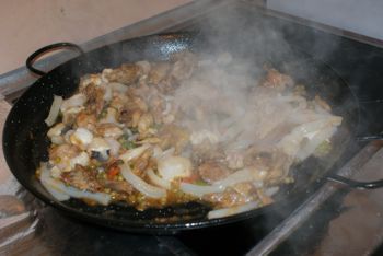 Paella (preparación).